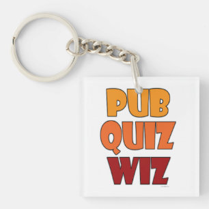 Pub Quiz Wiz Funny Trivia Champion Fun Schlüsselanhänger