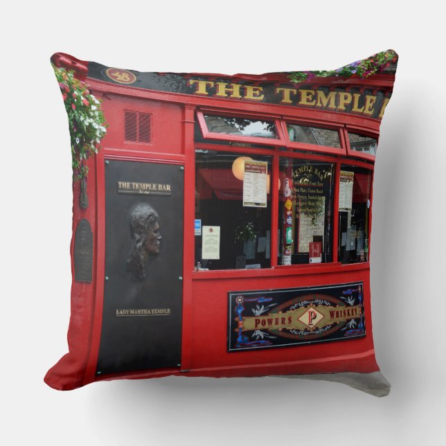 Pub rouge de barre de temple dans le coussin de (Recto)
