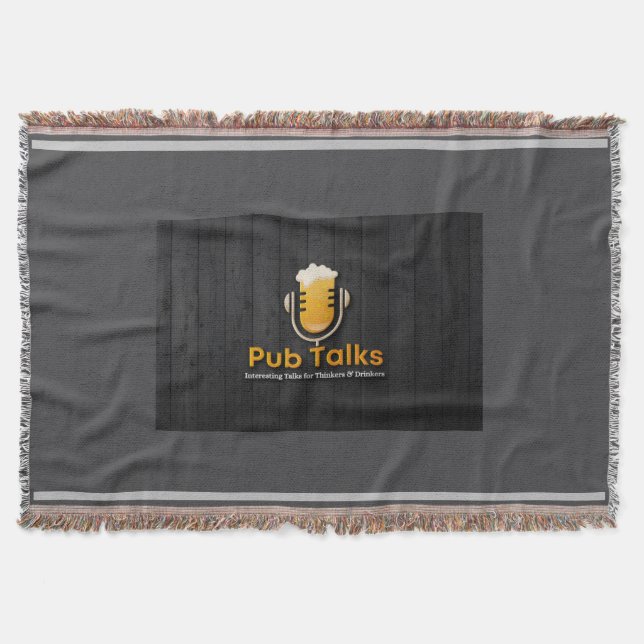 Pub Talks werfen Blanket Decke (Vorderseite)