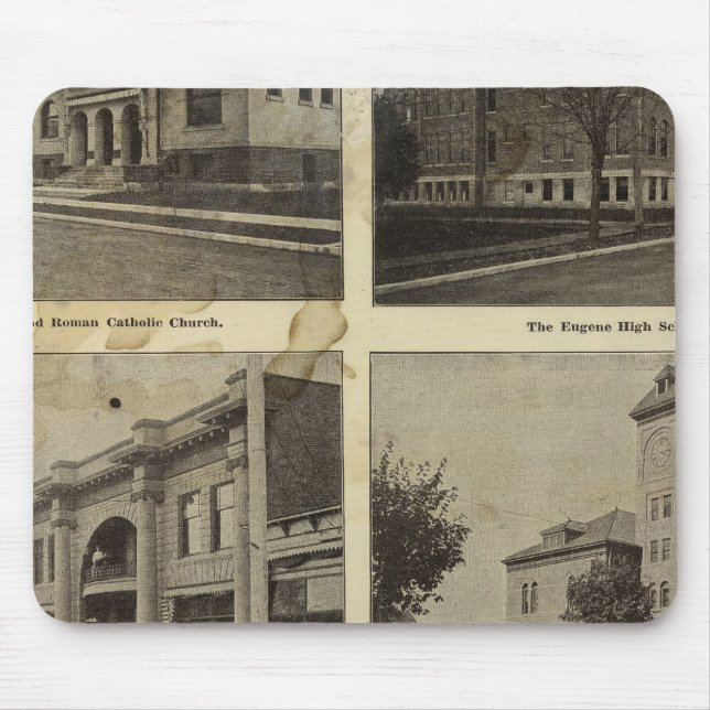 Public Bldgs, Eugene, Oregon Mousepad (Vorne)