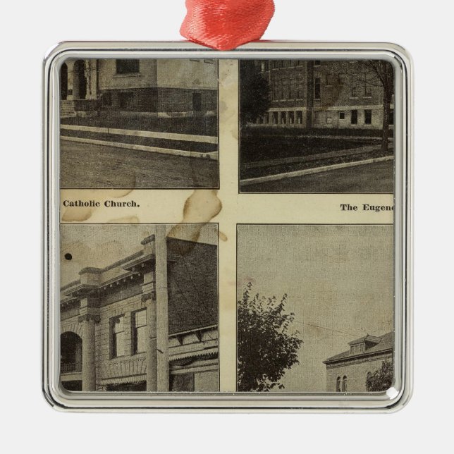 Public Bldgs, Eugene, Oregon Silbernes Ornament (Vorne)