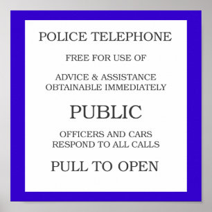 Public Call Box Poster