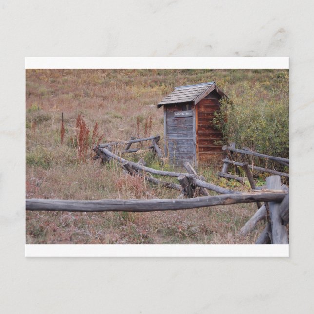 Public Outhouse Postkarte (Vorderseite)
