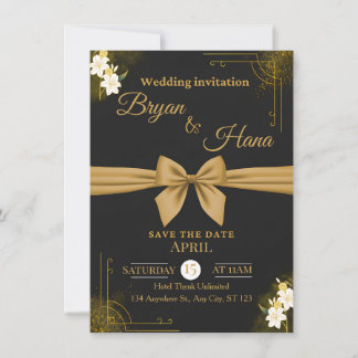 Public Wedding Invitation – Elegant Minimal Design Einladung