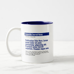 Publication personnalisée Mug à deux tons - Bleu