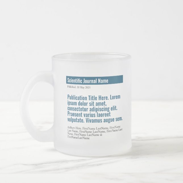 Publication personnalisée Mug de verre congelé - B (Gauche)