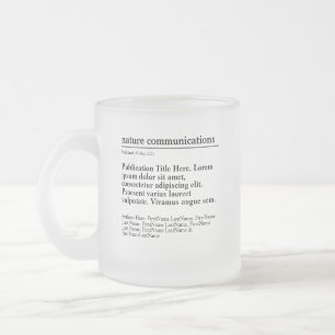 Publication personnalisée Mug de verre glacé