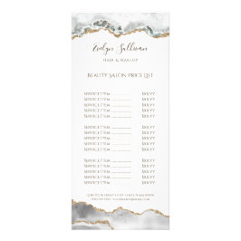 Publicitaire aquarelle blanche grille prix carte rack