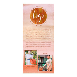 Publicitaire Aquarelle en terre cuite Lavez votre logo carte ra