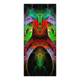 Publicitaire Carte Carnaval Abstrait Art Rack