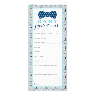 Publicitaire Carte de prédictions pour bébé, Baby shower de Cra