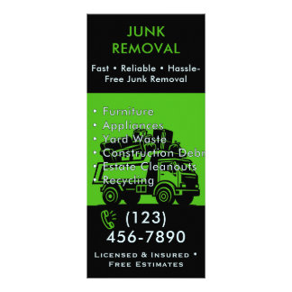 Publicitaire Carte de Présentation pour Enlèvement de Déchets -