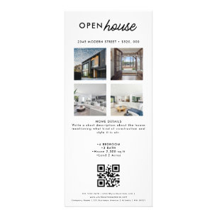Publicitaire Carte de rack de l'agent immobilier neutre