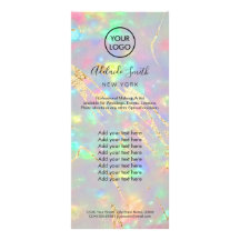 carte de rack opale fausse iridescente
