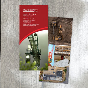 Publicitaire Carte de rack verticale Vibrant Rouge pour entrepr