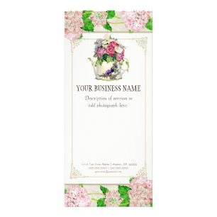 Publicitaire Carte de tarif d'affaires - Rose Hydrangea Florist