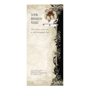 Publicitaire Carte de taux d'affaires - Style baroque dentelle