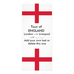 Publicitaire Carte en rack avec Drapeau d'Angleterre