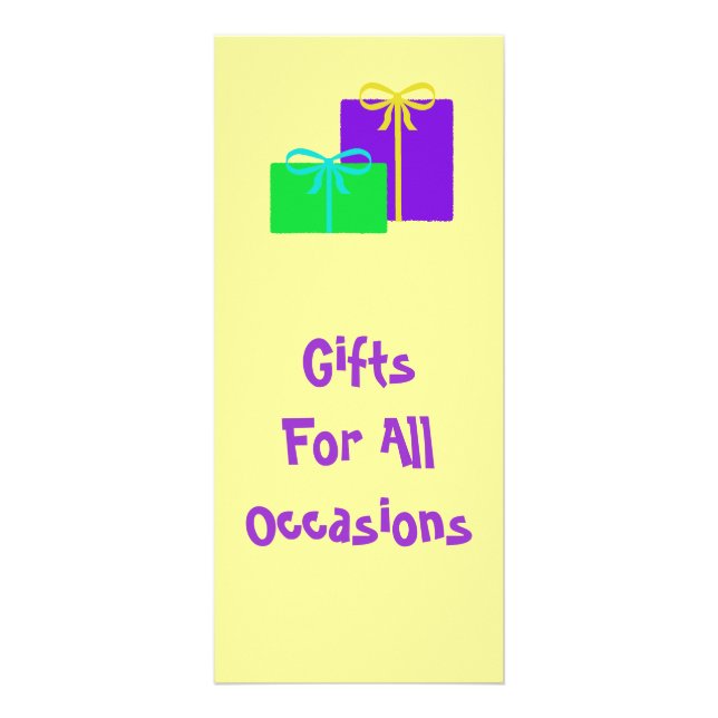 Publicitaire Carte en rack cadeau (Devant)