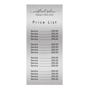 Publicitaire Carte en rack de luxe Silver Parties scintillant S