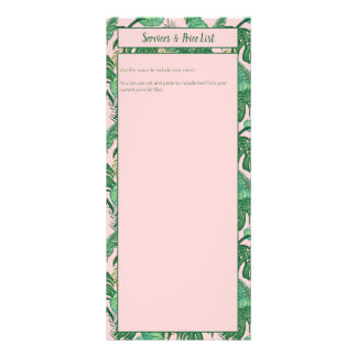Publicitaire Carte en rack motif Monstera Tropical Jungle Palm