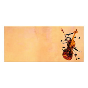 Publicitaire Carte en rack pour violon
