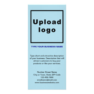 Publicitaire Carte rack bleu clair pour entreprise
