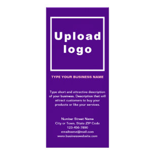 Publicitaire Carte rack violet d'entreprise