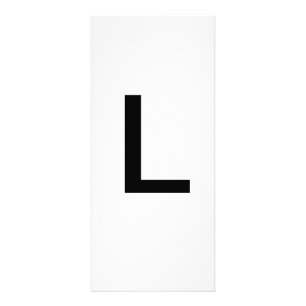Publicitaire LETTRE Alphabet L Carte d'éducation à l'apprentiss