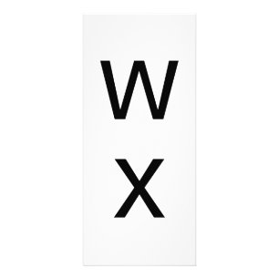 Publicitaire Lettre Alphabet W Et X Carte D'Éducation À L'Appre