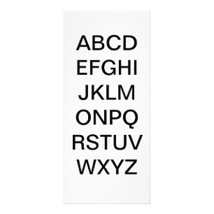 Publicitaire Lettre alphabétique Carte d'éducation à l'apprenti