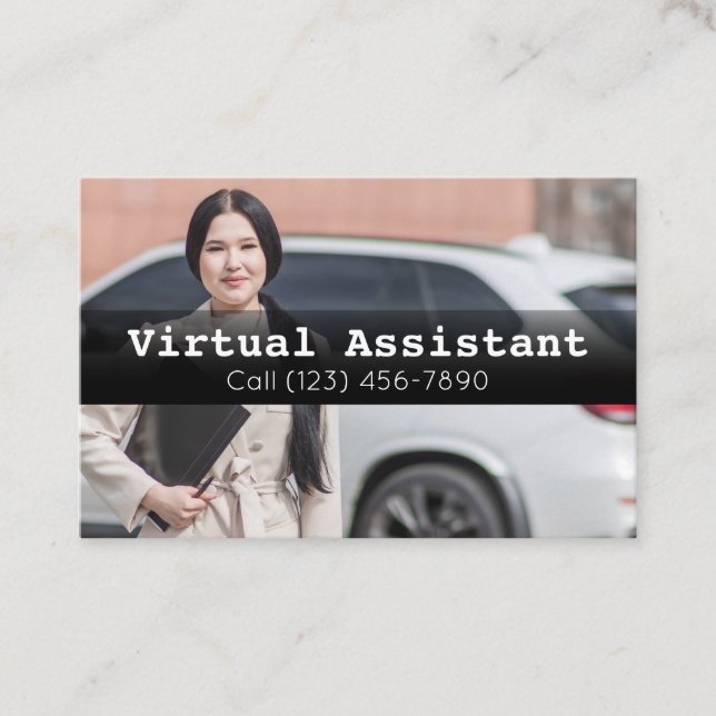 Publicité Assistant virtuel Carte de visite cadeau (Devant)