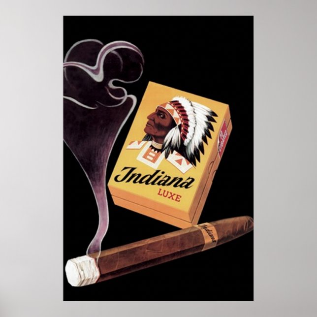 Publicité Indiana Lux Cigars / Poster (Devant)