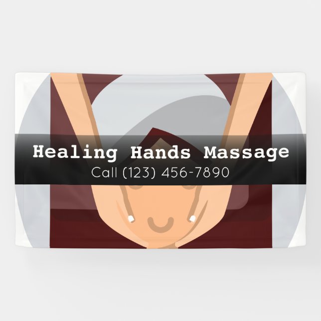 Publicité Massage Thérapie Bannière d'entreprise (Horizontal)