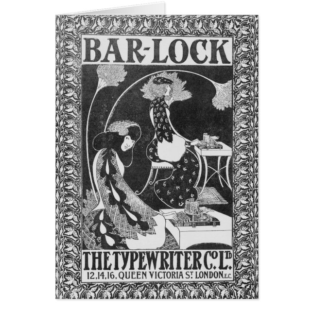 Publicité pour les machines à écrire de (Devant)