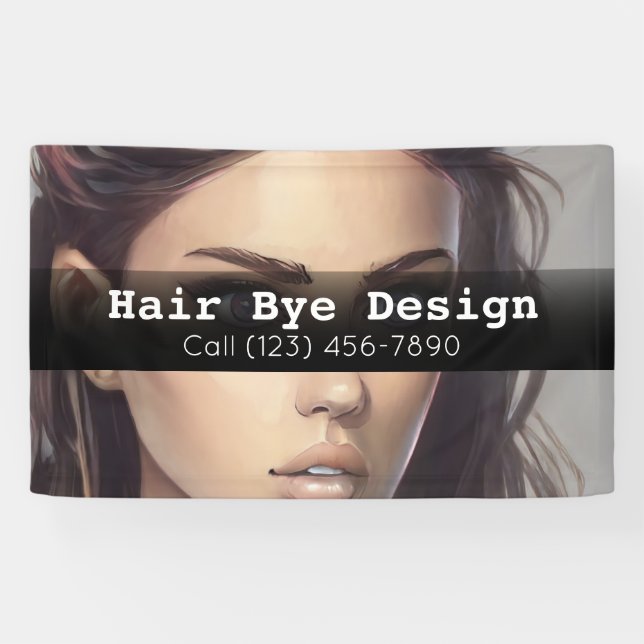 Publicité Salon des cheveux Bannière d'entreprise (Horizontal)