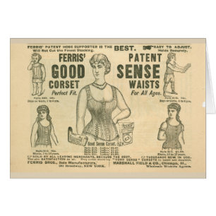 Publicité victorienne de corset
