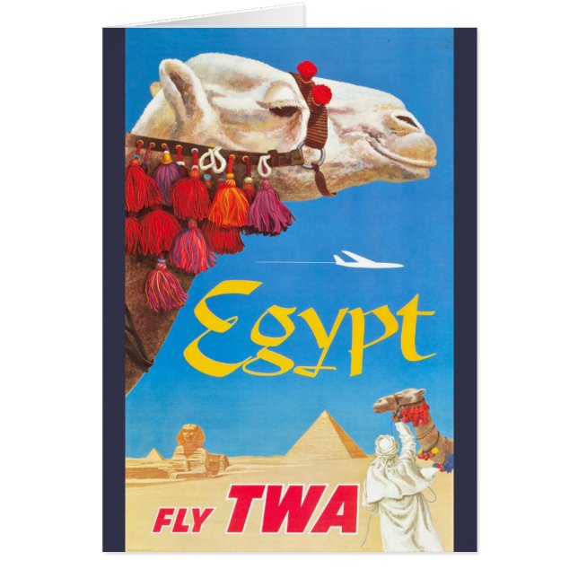 Publicité vintage Egypt Air Travel (Devant)
