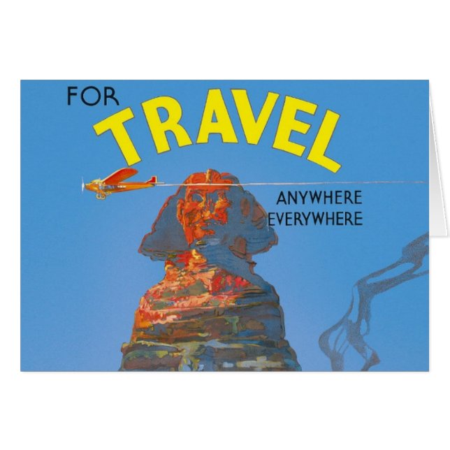 Publicité vintage Egypt Air Travel (Devant horizontal)
