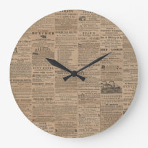 Publicités du passé, horloge murale NY 1856