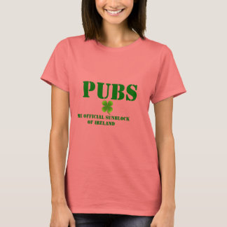 PUBS den Offiziellen Sonnenblock von Irland Frauen T-Shirt