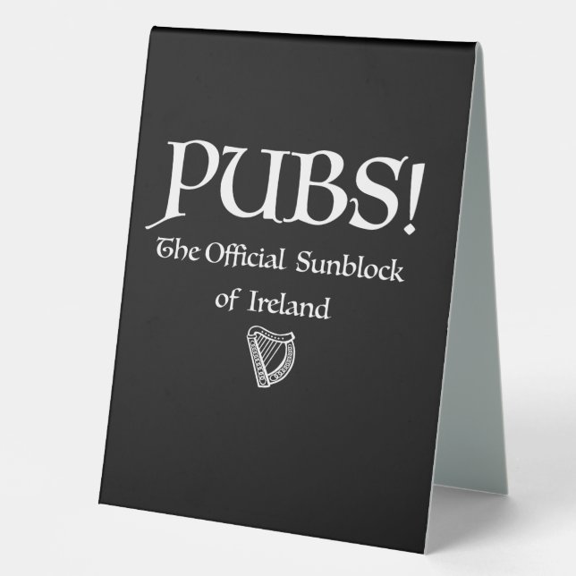 Pubs! Tischaufsteller (Vorderseite)