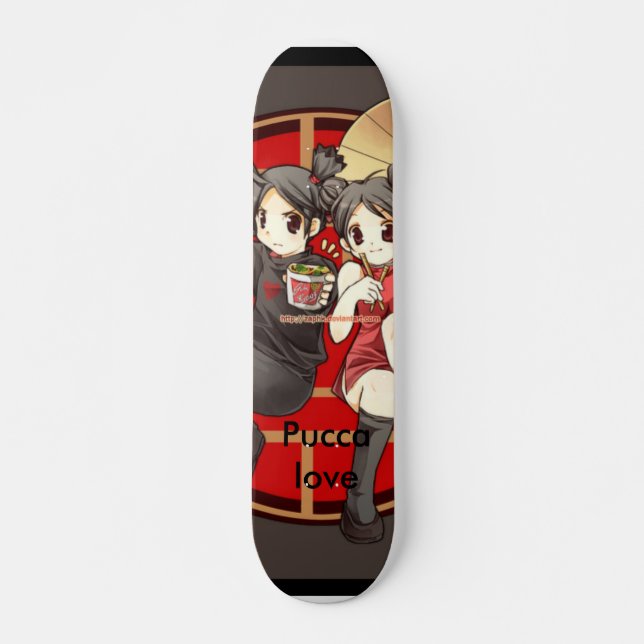 Pucca Liebe Skateboard (Vorne)