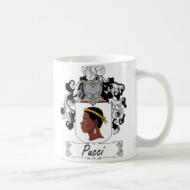Pucci Familienwappen Kaffeetasse (Rechts)
