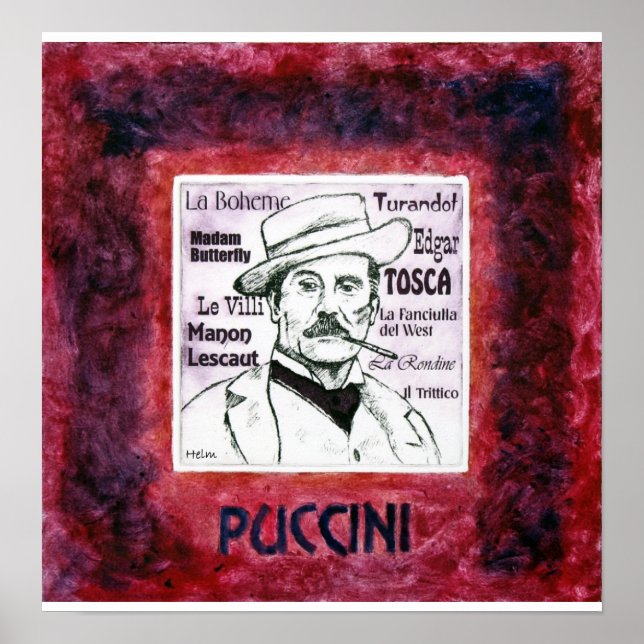 PUCCINI-Druck Poster (Vorne)