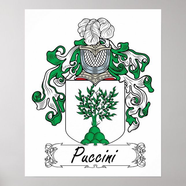 Puccini Familienwappen Poster (Vorne)