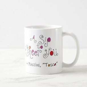 Puccini Tosca Oper Zitat Englisch Italienisch Kaffeetasse