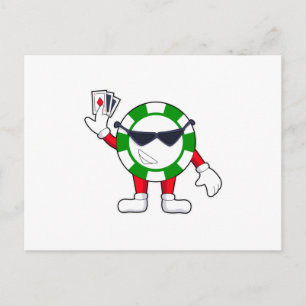 Puce de poker avec cartes Poker