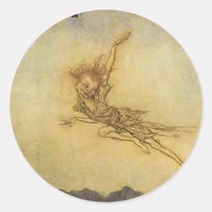 Puck, A Sprite von Arthur Rackham Sticker Fairy Im