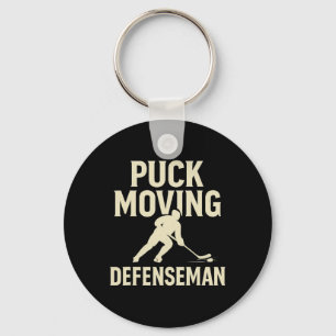 Puck bewegender Verteidiger Hockeyspieler Verteidi Schlüsselanhänger
